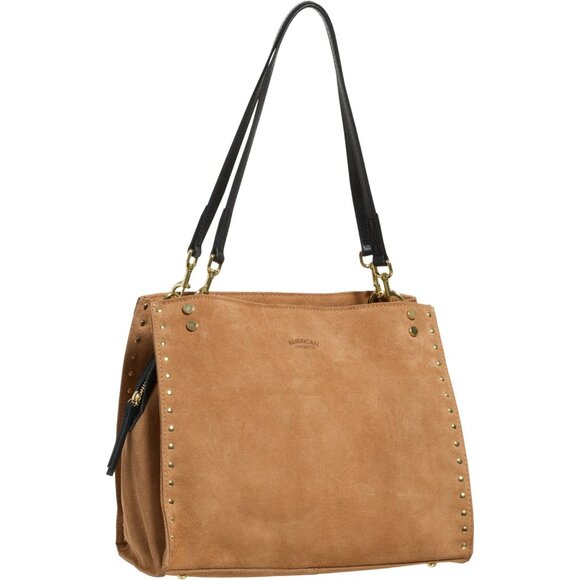 ***American Leather Co. Lenox Studded Triple-Entry Satchel 2.0 - Suede*** - Picture 1 of 6